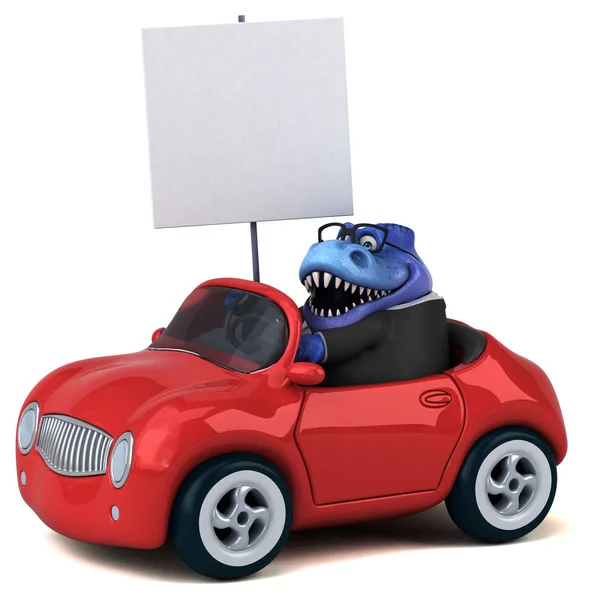 Fun Trex Car Illustration — Stock Photo, Image