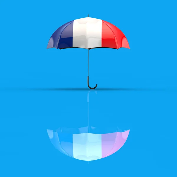 Franse Paraplu Concept Illustratie — Stockfoto