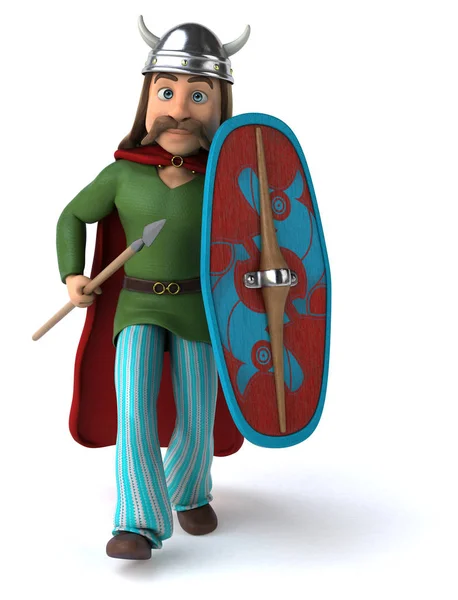 Gaul Warrior Illustration — Stock Photo, Image