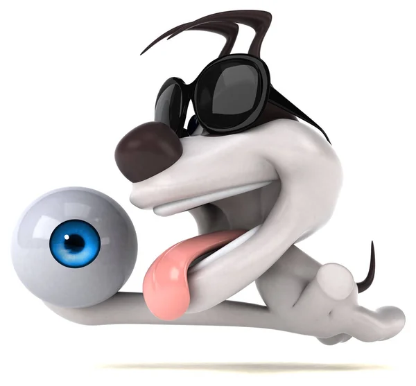 Personagem Desenho Animado Divertido Com Olho Ilustração — Fotografia de Stock