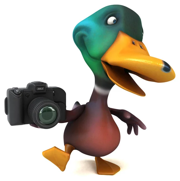 Fun Cartoon Character Camera Illustration — Stock Photo, Image