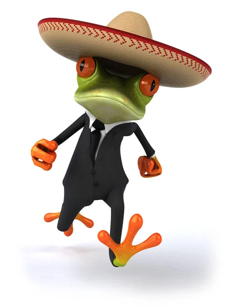 Fun Frog Character Illustration — Stock Photo, Image