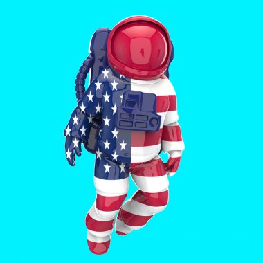 Astronot kavramı-3D Illustration