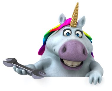 Eğlenceli çizgi film karakteri ile - 3d çizim aracı