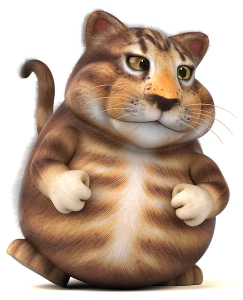 Charakter Zábavné Kočky Ilustrace — Stock fotografie