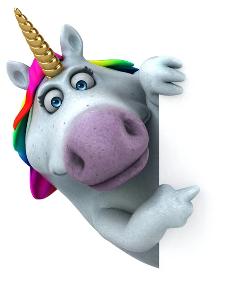 Personaje Divertido Unicornio Ilustración —  Fotos de Stock