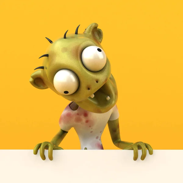 Divertido Personaje Zombie Ilustración —  Fotos de Stock