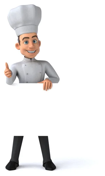 Leuk Chef Kok Karakter Illustratie — Stockfoto