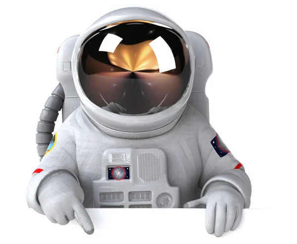 Astronautkaraktär Illustration — Stockfoto