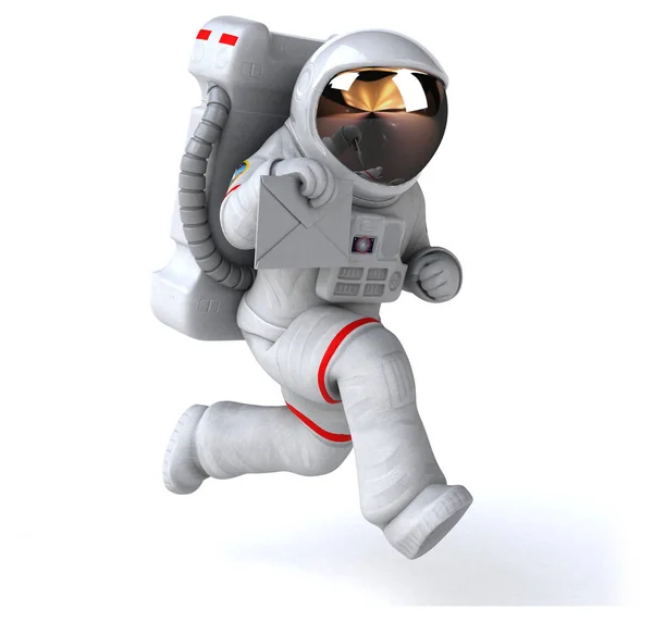 Personaje Astronauta Divertido Ilustración — Foto de Stock