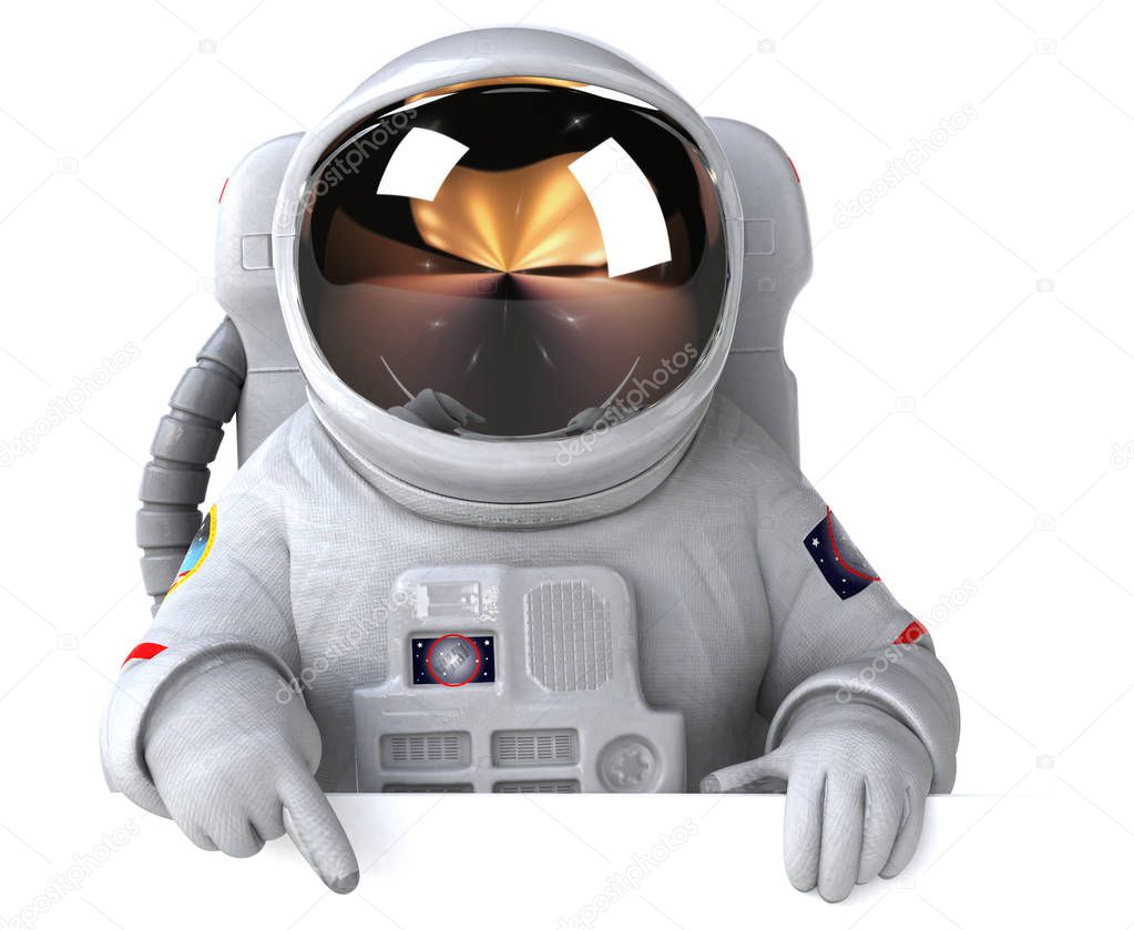 Astronaut  character - 3D Illustration