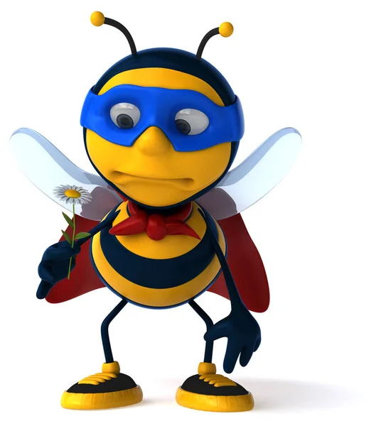 Fun Bee Character Illustration — Stock Photo, Image