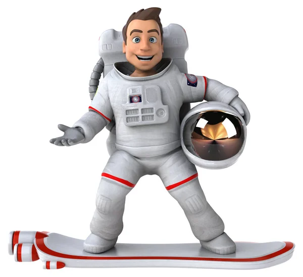 Personnage Astronaute Amusant Illustration — Photo