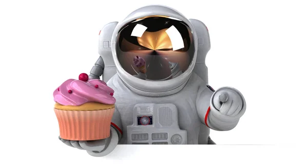 Fun Cartoon Character Cake Illustration — Stock Photo, Image