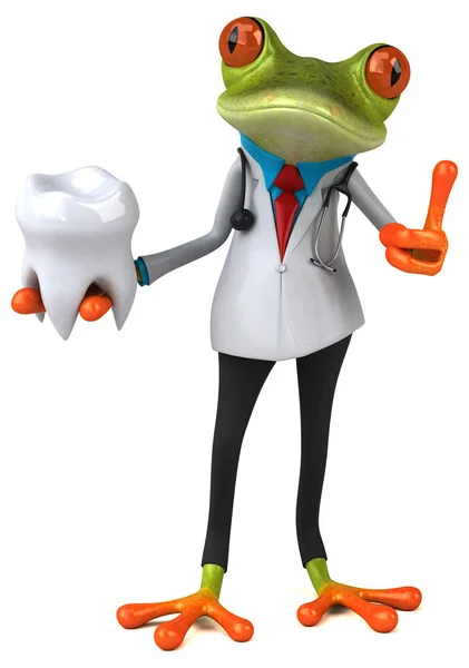 Fun Frog Tooth Illustration — Stock Photo, Image