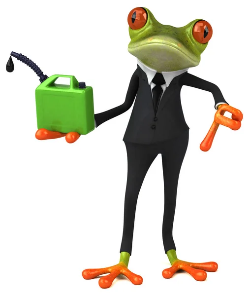 Fun Frog Oil Illustration — Stock Photo, Image