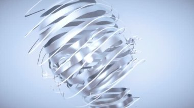 İnsan yüzü, sanat, soyut arkaplan - 3 boyutlu animasyon 