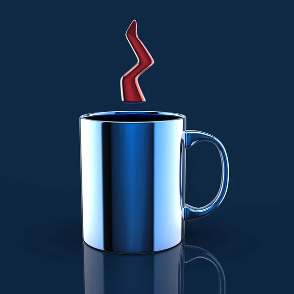 Kaffeetassen Konzept Illustration — Stockfoto