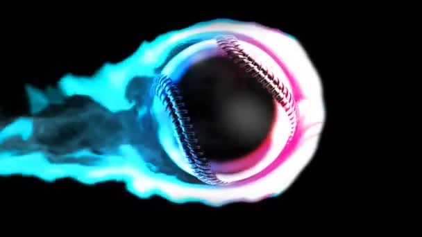 Boule Feu Fond Abstrait Animation — Video