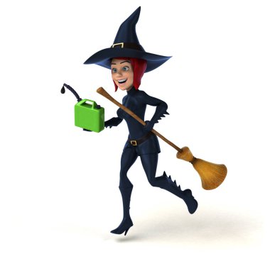 eğlenceli çizgi film karakteri ile petrol - 3d çizim