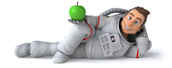 Fun Cartoon Character Apple Illustration — Stock Photo, Image