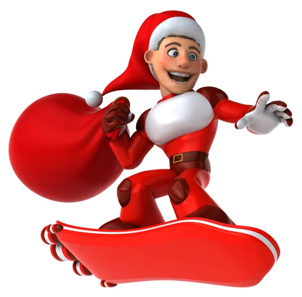 Spaß Super Santa Claus Illustration — Stockfoto
