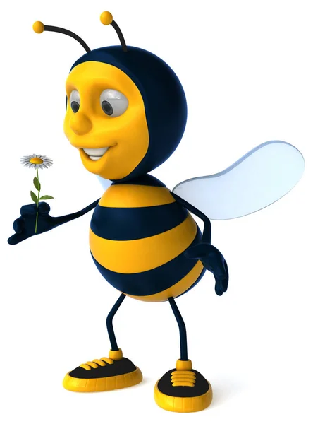 Zabawny Charakter Pszczół Ilustracja — Zdjęcie stockowe
