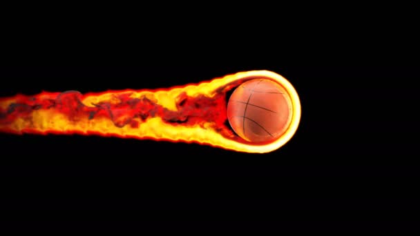 Feuerball Abstrakter Hintergrund Animation — Stockvideo