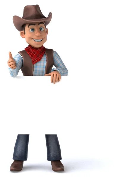 Personagem Desenho Animado Divertido Com Smartphone Ilustração — Fotografia de Stock