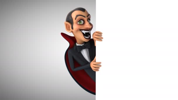 Lustige Zeichentrick Vampir Animation — Stockvideo