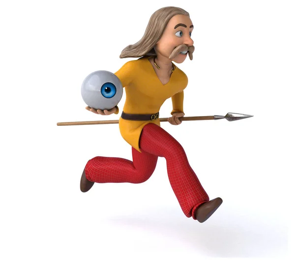 Personagem Desenho Animado Engraçado Com Olho Ilustração — Fotografia de Stock