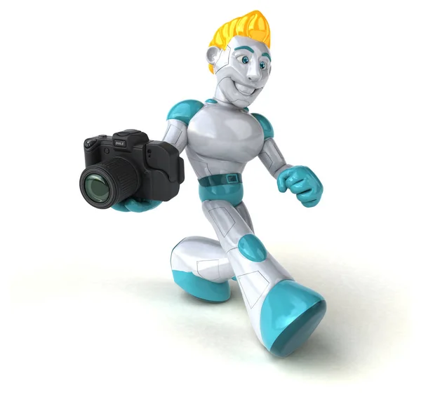 Robô Com Câmera Ilustração — Fotografia de Stock