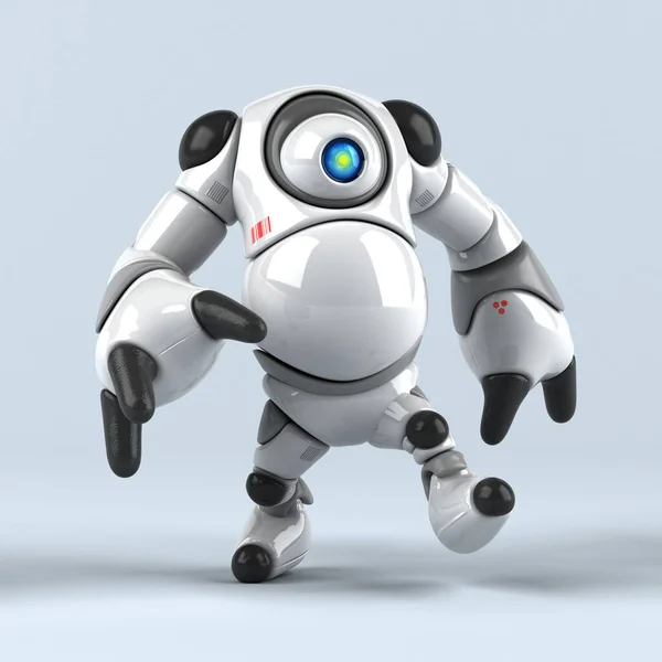 Großer Roboter Zeichentrickfigur Illustration — Stockfoto