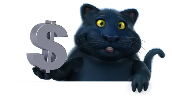 Fun Cat Dollar — Stock Photo, Image