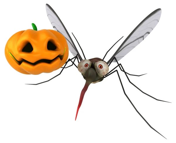 Mosquito Con Calabaza Ilustración —  Fotos de Stock