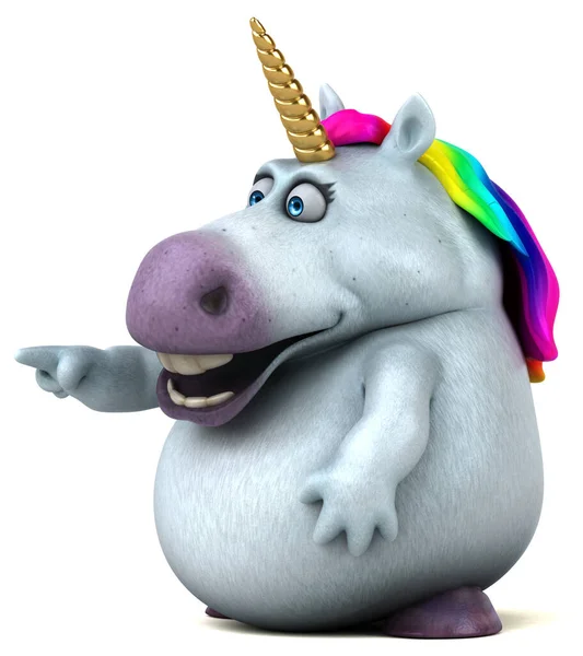 Personaje Divertido Unicornio Ilustración —  Fotos de Stock