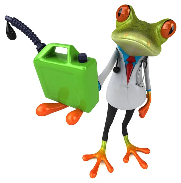 Frog Γιατρός Λάδι Εικονογράφηση — Φωτογραφία Αρχείου