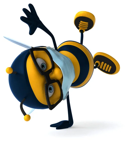 Illustration Cartoon Bee Mask — Stock Photo, Image