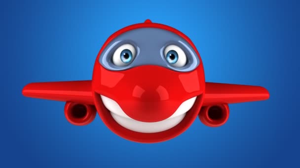 Flugzeug Und Transportkonzept Animation — Stockvideo