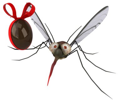 Yumurtalı sivrisinek - 3D Görüntü