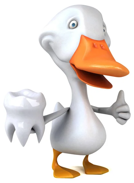 Fun Duck Tooth Illustration — Stock Photo, Image