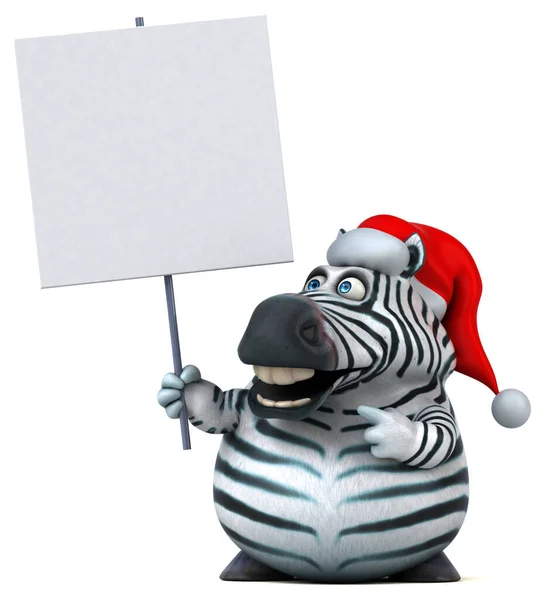 Zebra Divertida Ilustração — Fotografia de Stock