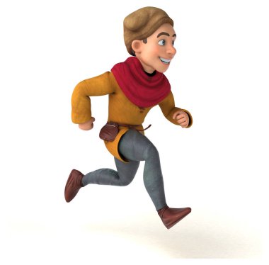 Bir ortaçağ tarihsel karakterinin 3D görüntüsü