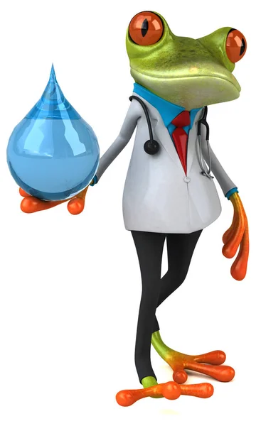 Frog Γιατρός Πτώση Εικονογράφηση — Φωτογραφία Αρχείου