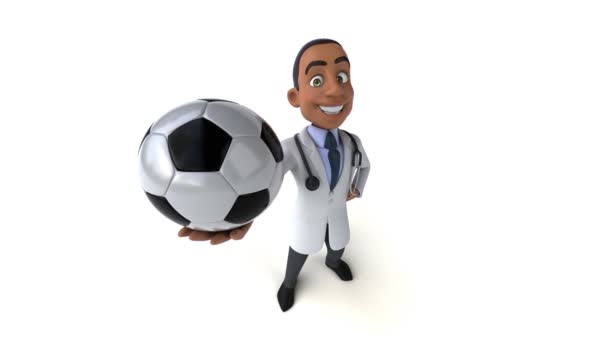 Docteur Amusant Tenant Ballon — Video