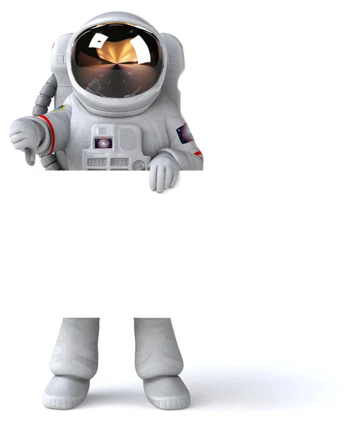 Astronauta Divertido Ilustração — Fotografia de Stock