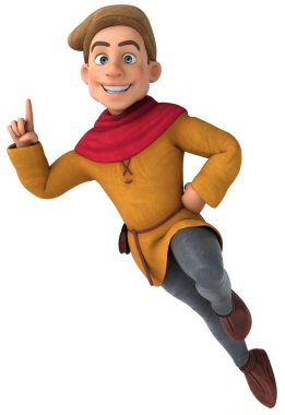 Bir ortaçağ tarihsel karakterinin 3D görüntüsü