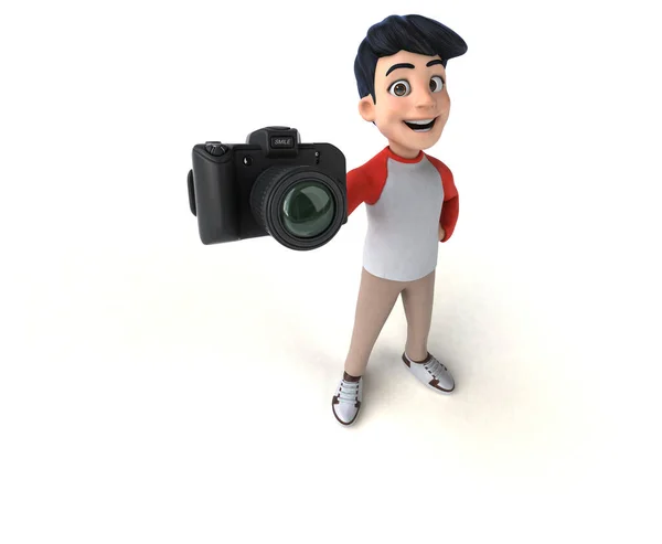 Fun Asian Teenager Manga Style Camera — Stock Photo, Image