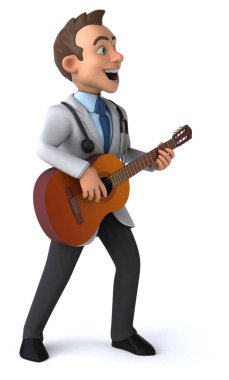 Eğlenceli doktor ve gitar.  
