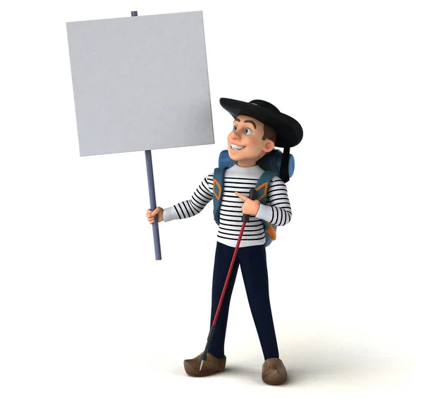 Fun Cartoon Breton Character — Stock Photo, Image